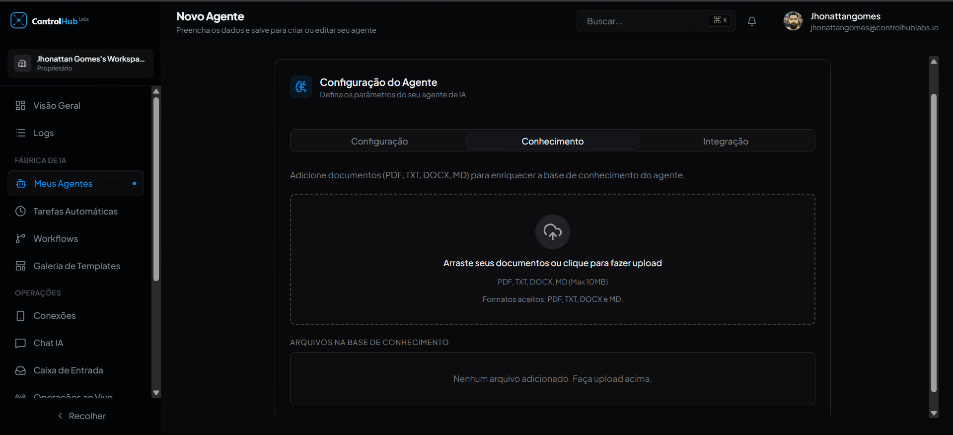 Agentes de IA com base de conhecimento